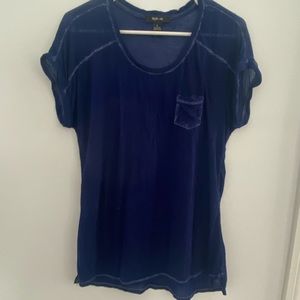 Royal blue longer tee